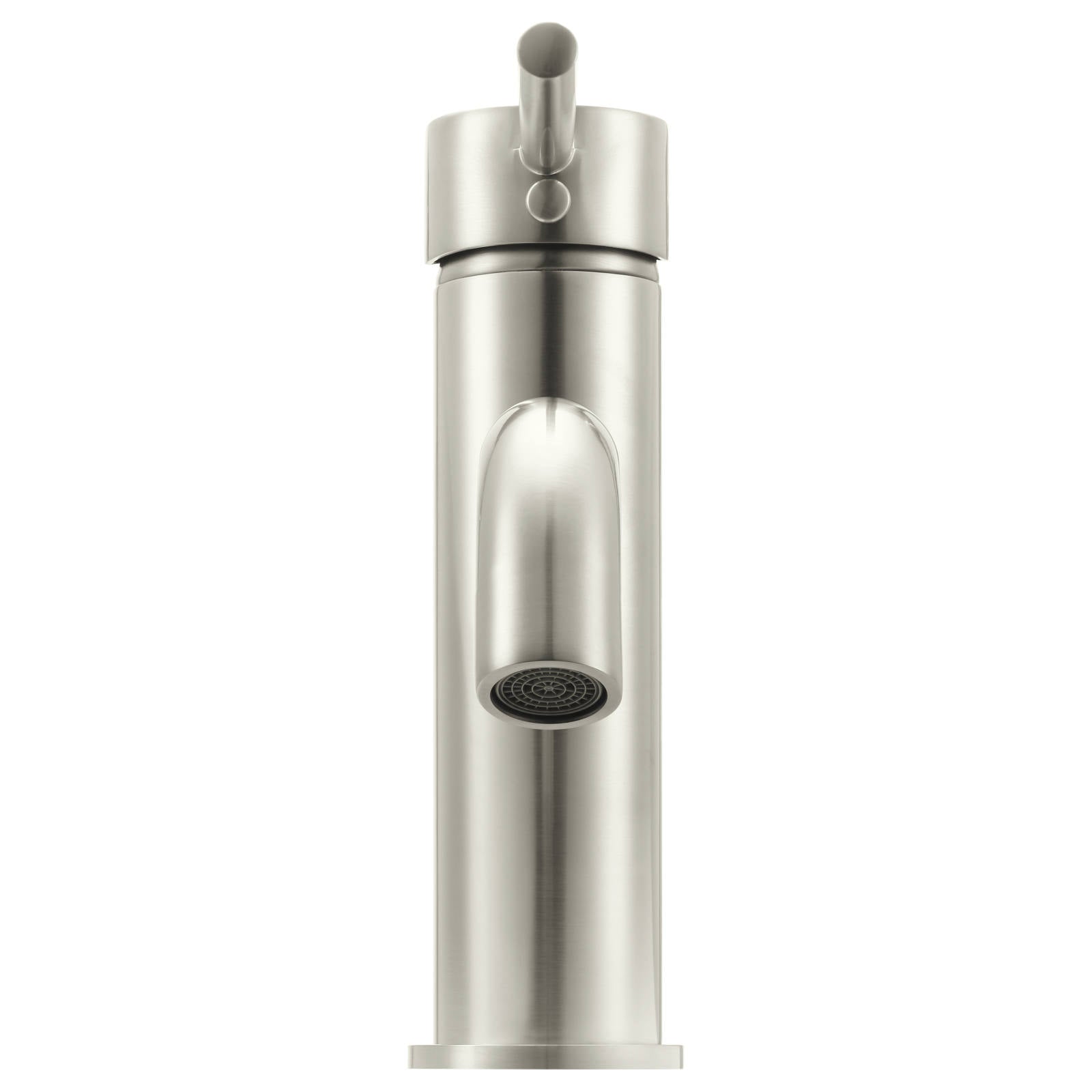 Round Basin Mixer Curved, PVD Brushed Nickel