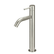 Piccola Tall Basin Mixer, Brushed Nickel
