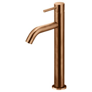 Piccola Tall Basin Mixer, Lustre Bronze