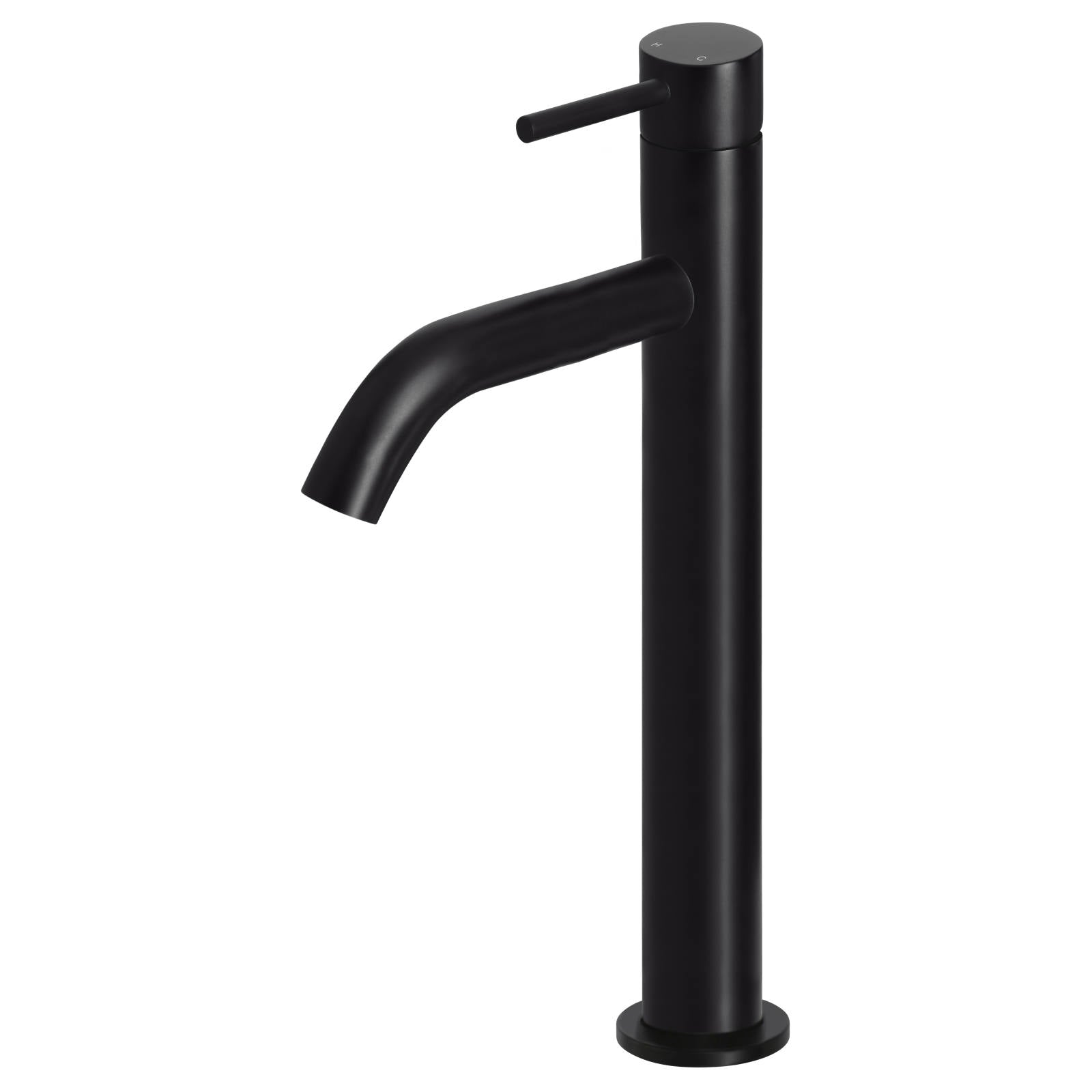 Piccola Tall Basin Mixer, Matte Black