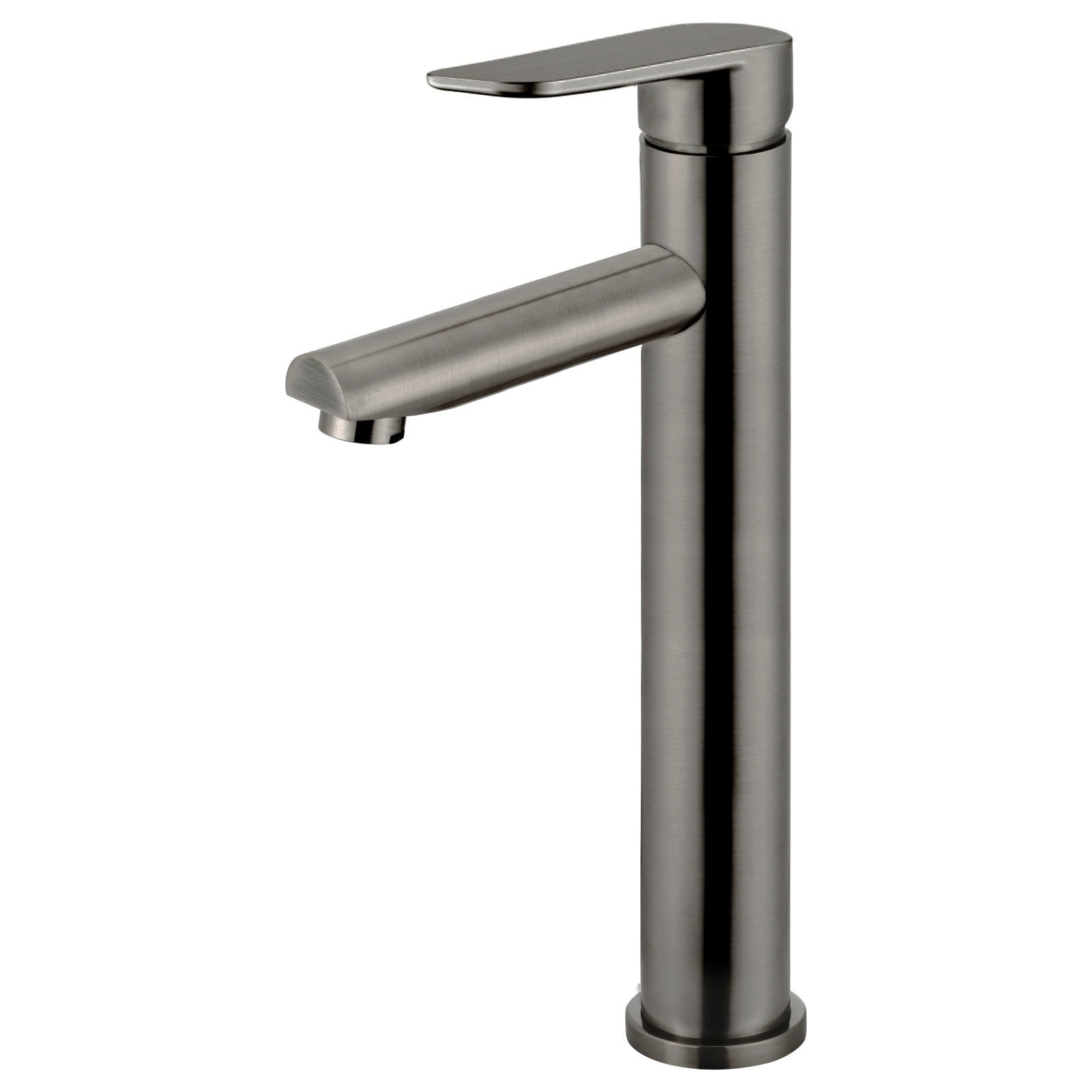 Round Paddle Tall Basin Mixer, Shadow