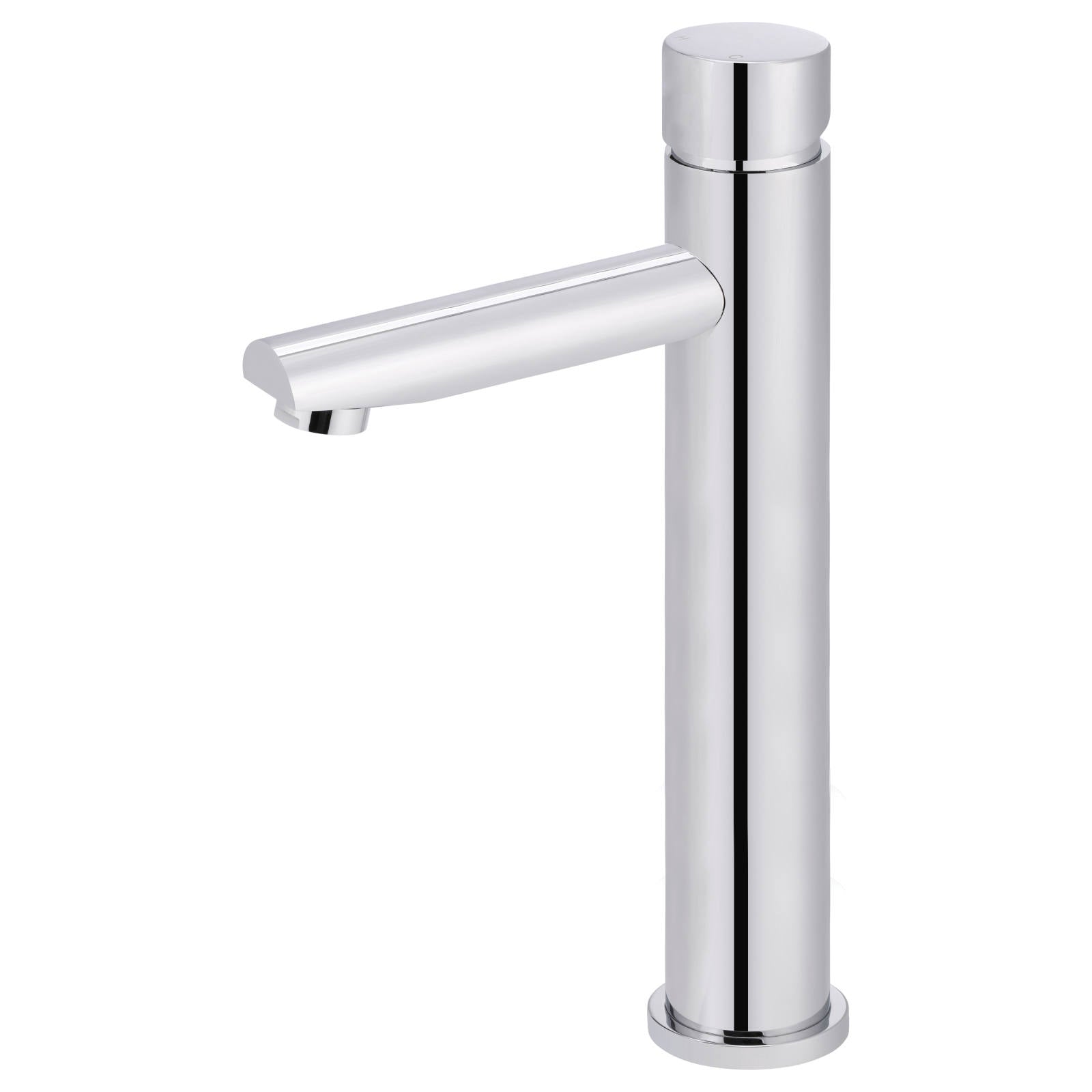 Round Pinless Tall Basin Mixer, Polished Chrome