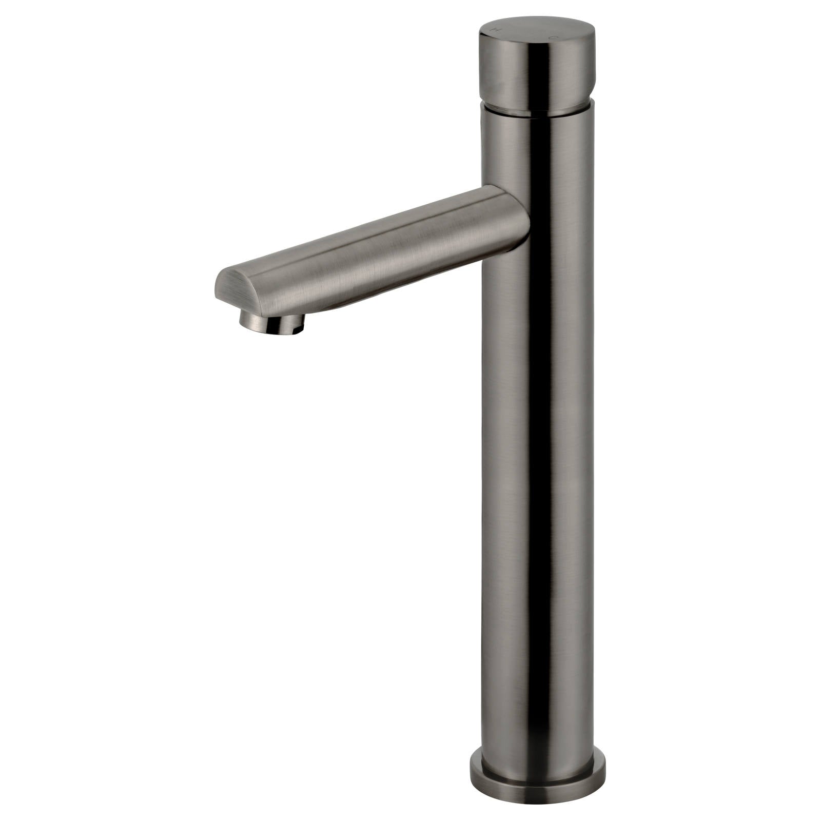 Round Pinless Tall Basin Mixer, Shadow