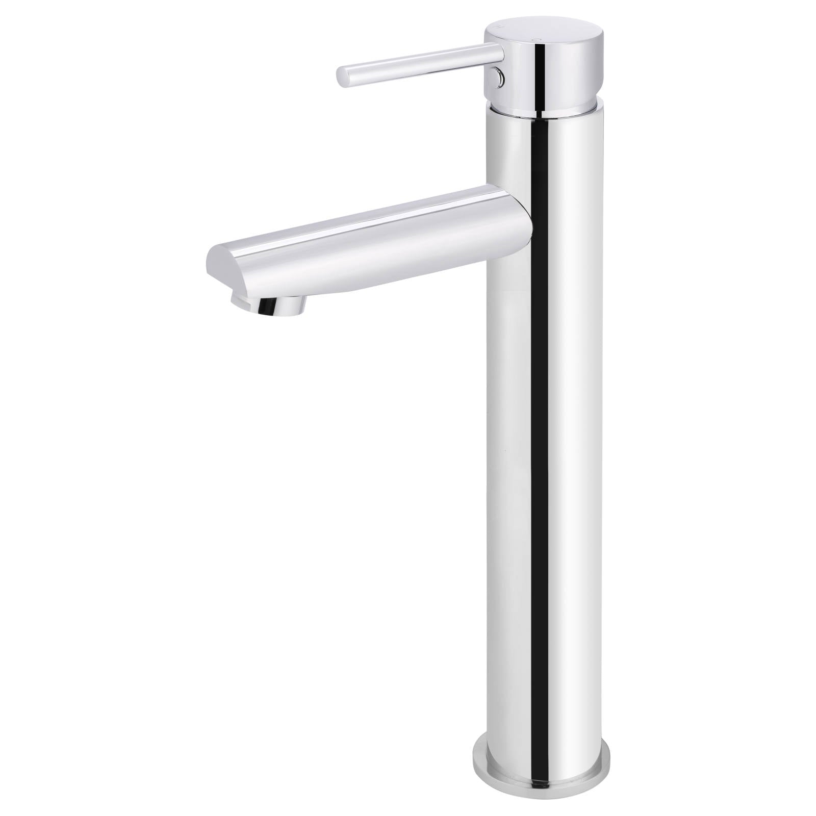 Round Tall Basin Mixer, Polished Chrome