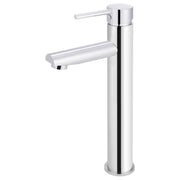 Round Tall Basin Mixer, Polished Chrome