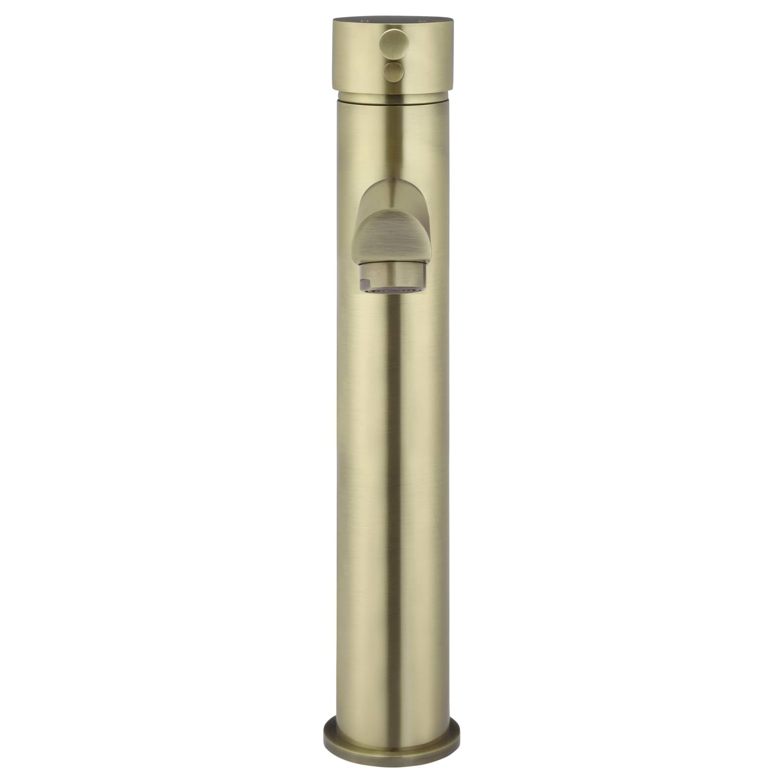 Round Tall Basin Mixer, PVD Tiger Bronze