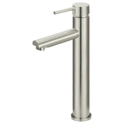 Round Tall Basin Mixer, PVD Brushed Nickel