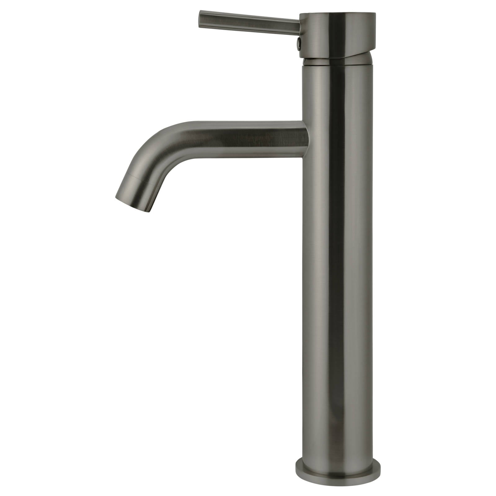 Round Tall Curved Basin Mixer, Shadow