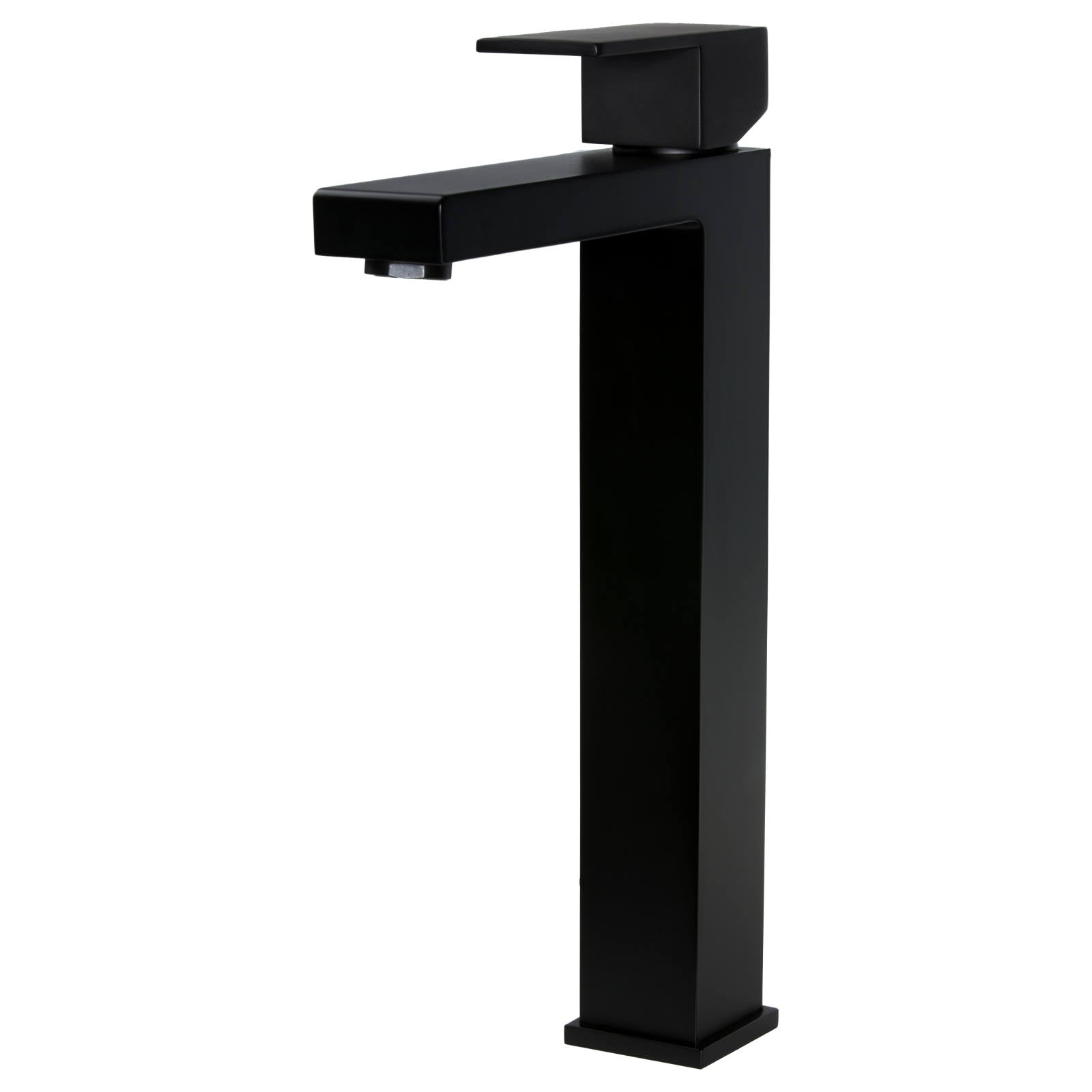 Square Tall Basin Mixer, Matte Black