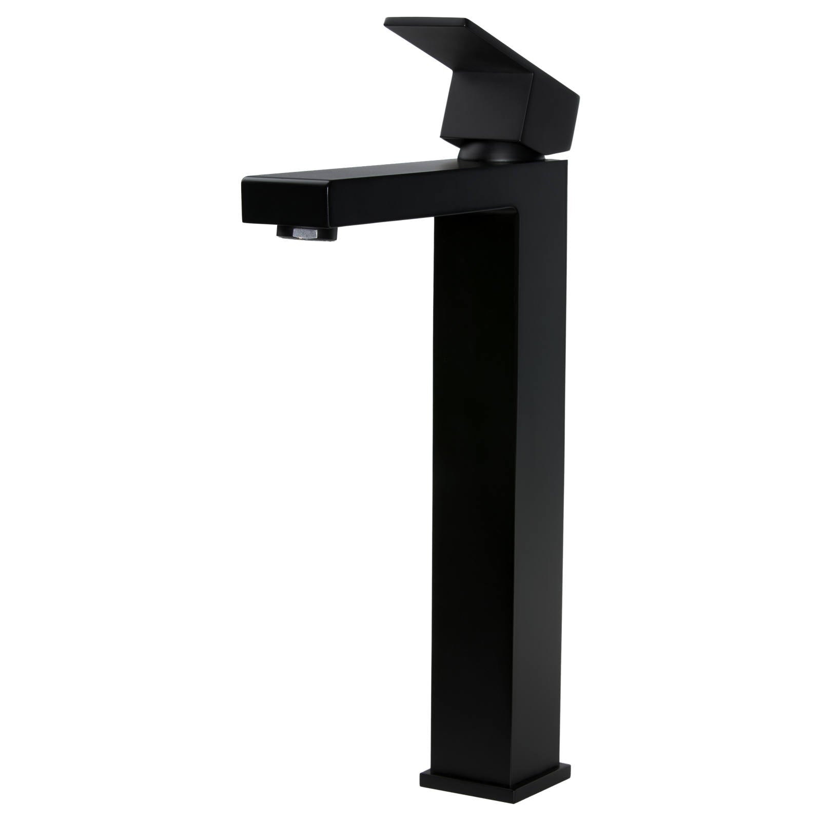 Square Tall Basin Mixer, Matte Black