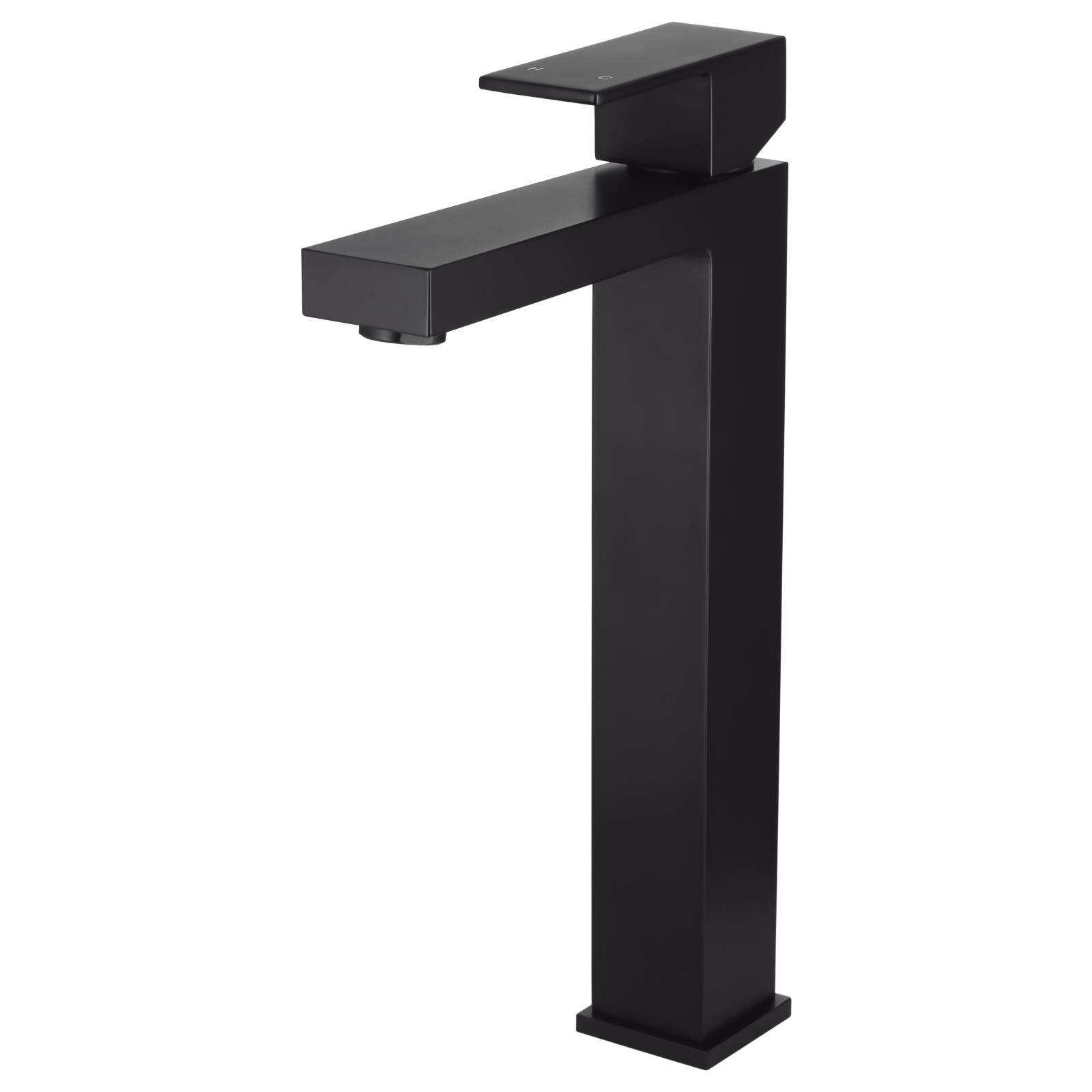 Square Tall Basin Mixer, Matte Black