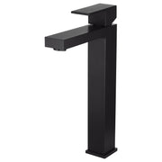 Square Tall Basin Mixer, Matte Black