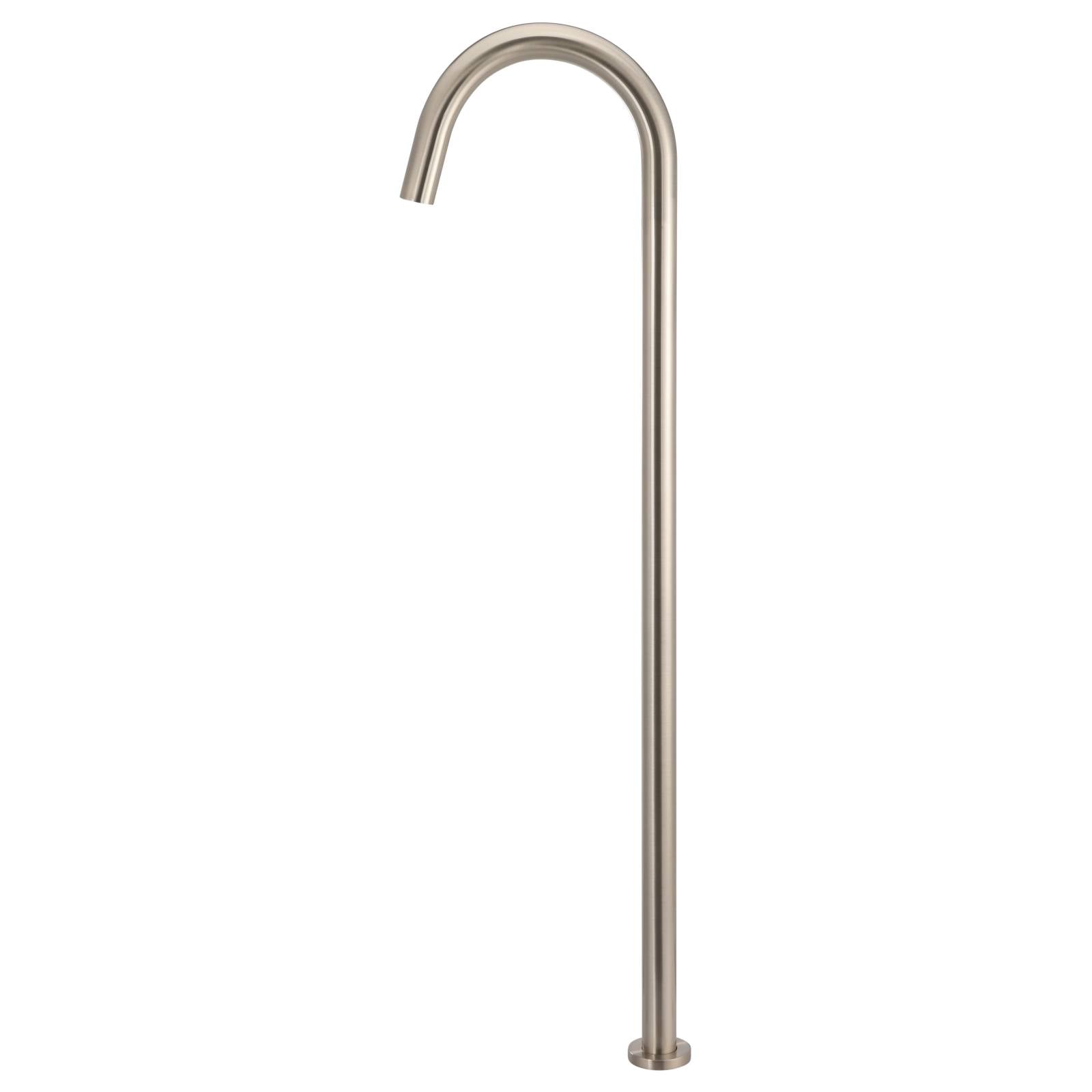 Round Freestanding Bath Spout, Champagne