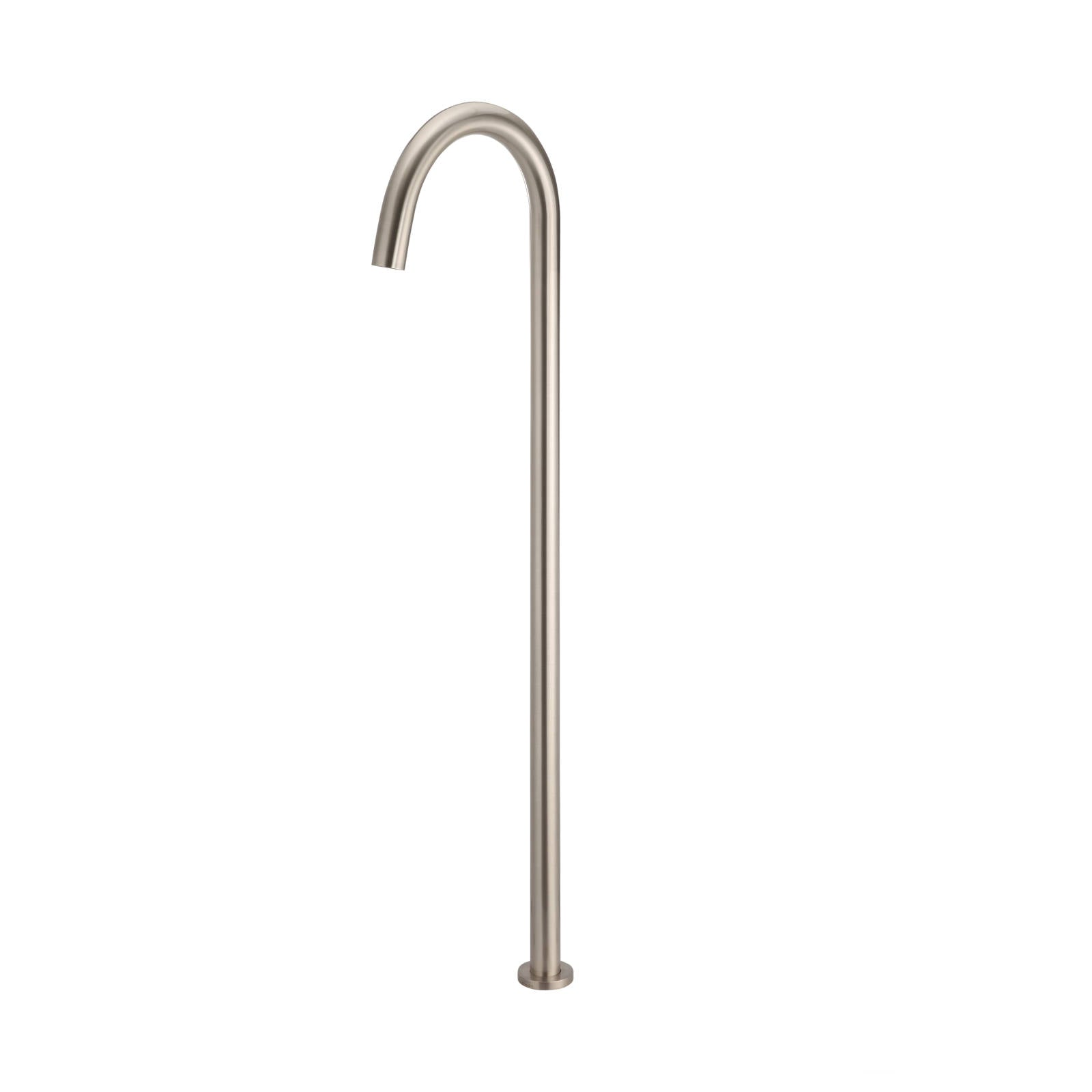 Round Freestanding Bath Spout, Champagne