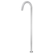 Round Freestanding Bath Spout, Polished Chrome