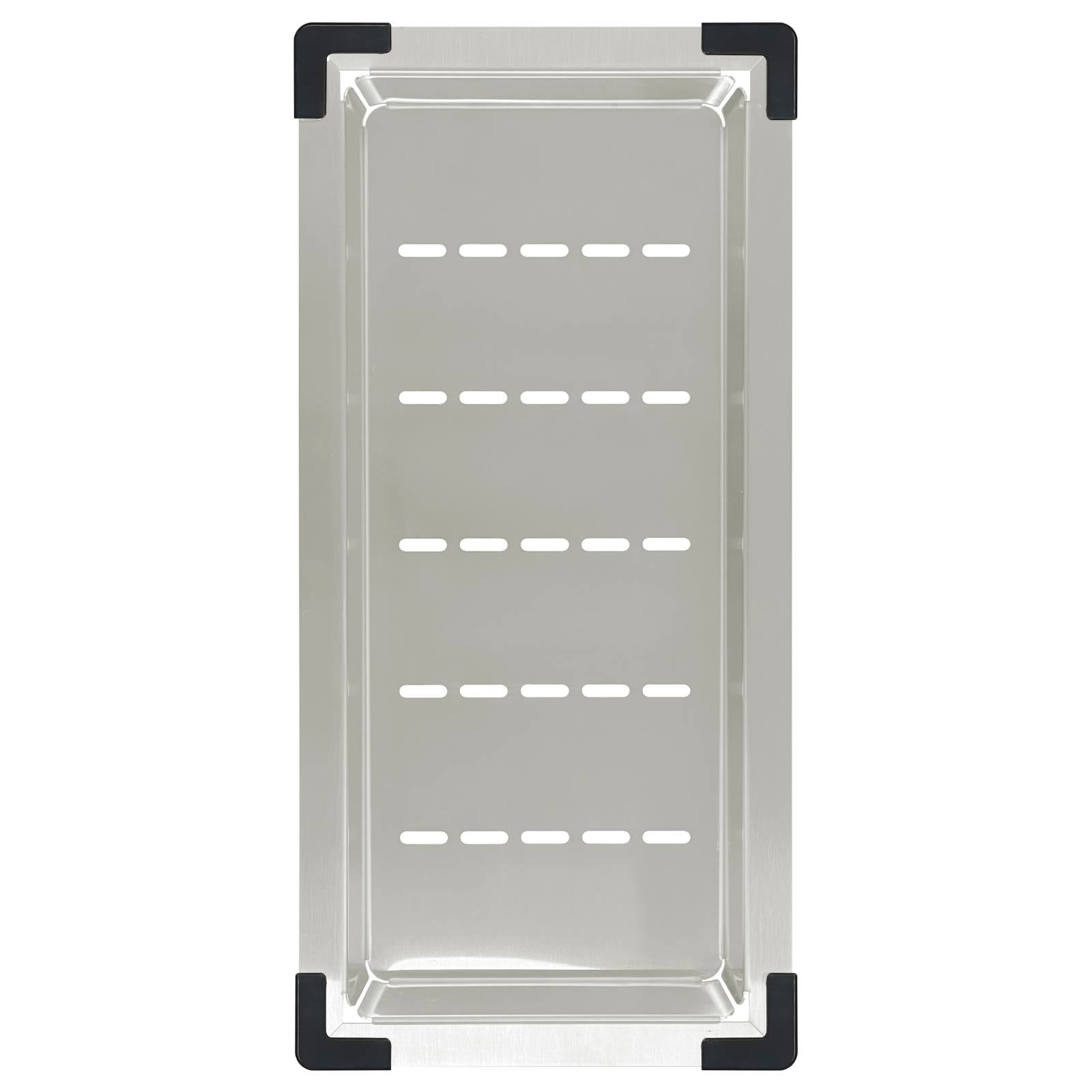 Kitchen Sink Colander, Brushed Nickel