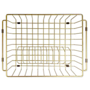 Dish Rack, Brushed Bronze Gold