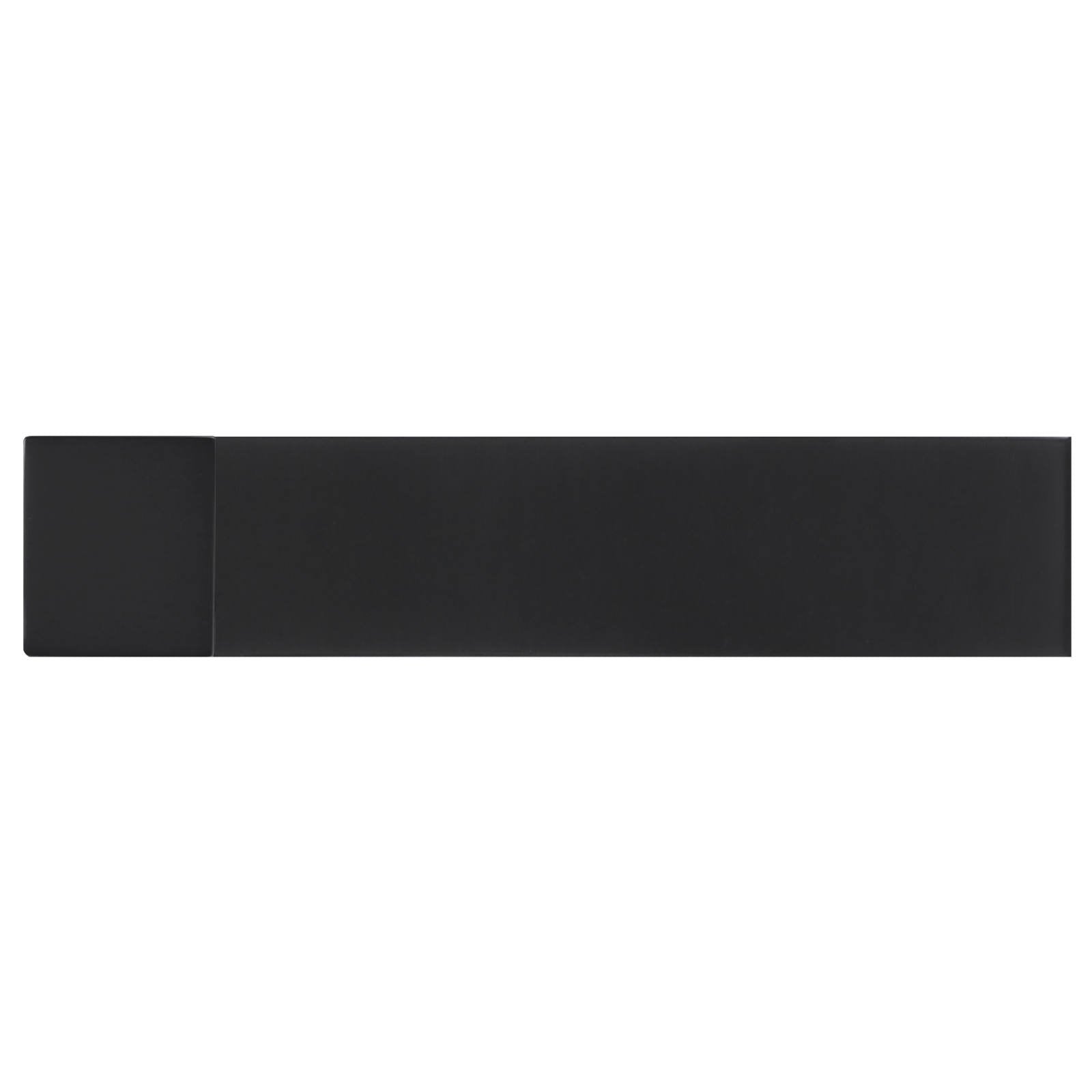 Square Door Stop, Matte Black