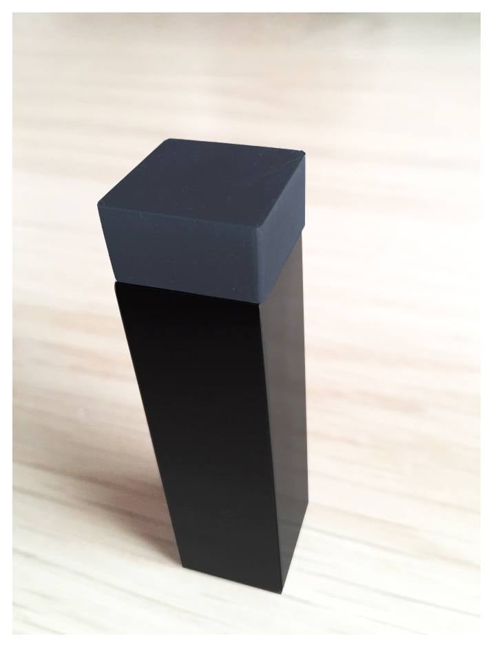 Square Door Stop, Matte Black