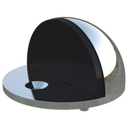 Round Half Moon Door Stop, Polished Chrome
