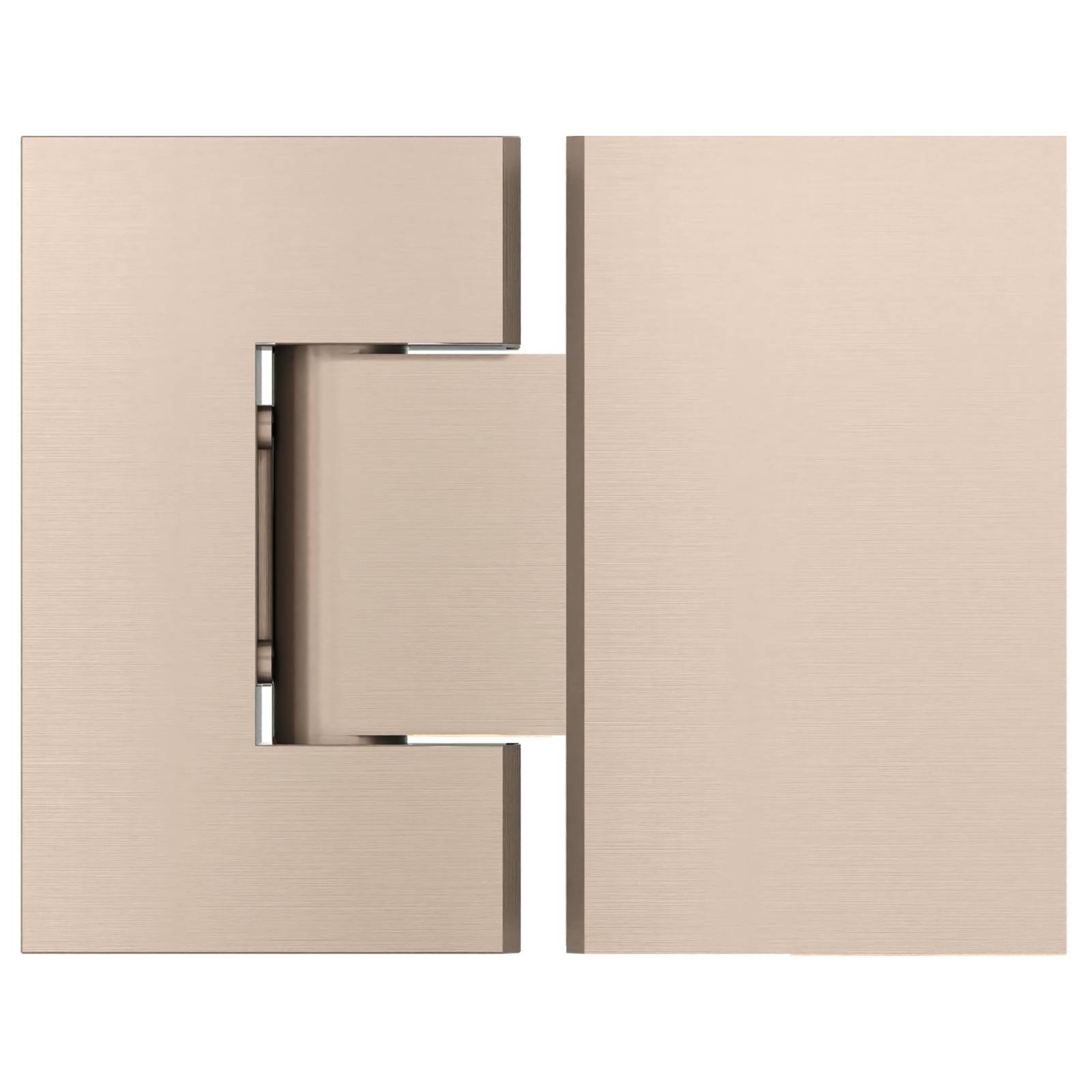 Glass To Glass Shower Door Hinge, Champagne