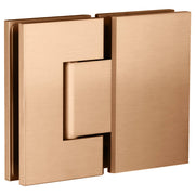 Glass to Glass Shower Door Hinge, Lustre Bronze