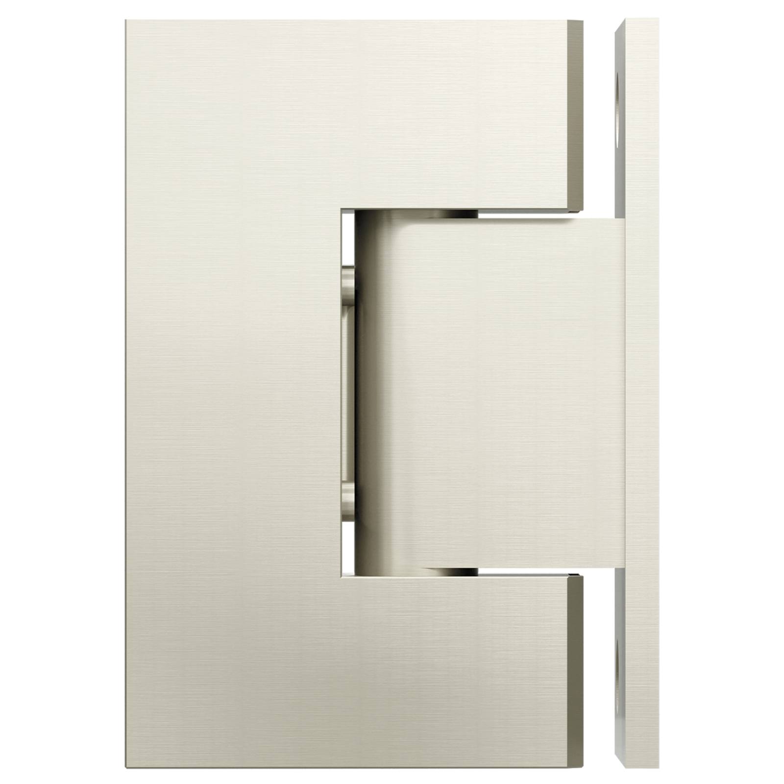 Glass To Wall Shower Door Hinge, Brushed Nickel