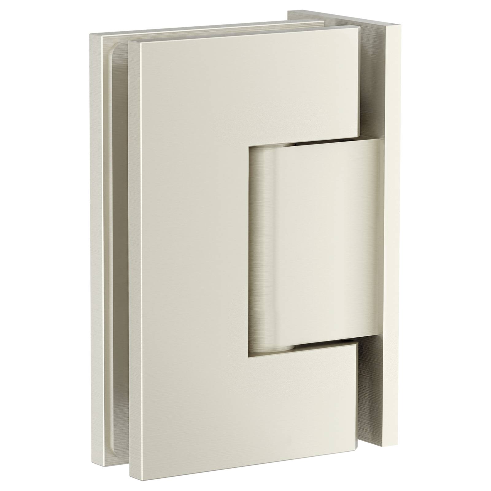 Glass To Wall Shower Door Hinge, Brushed Nickel