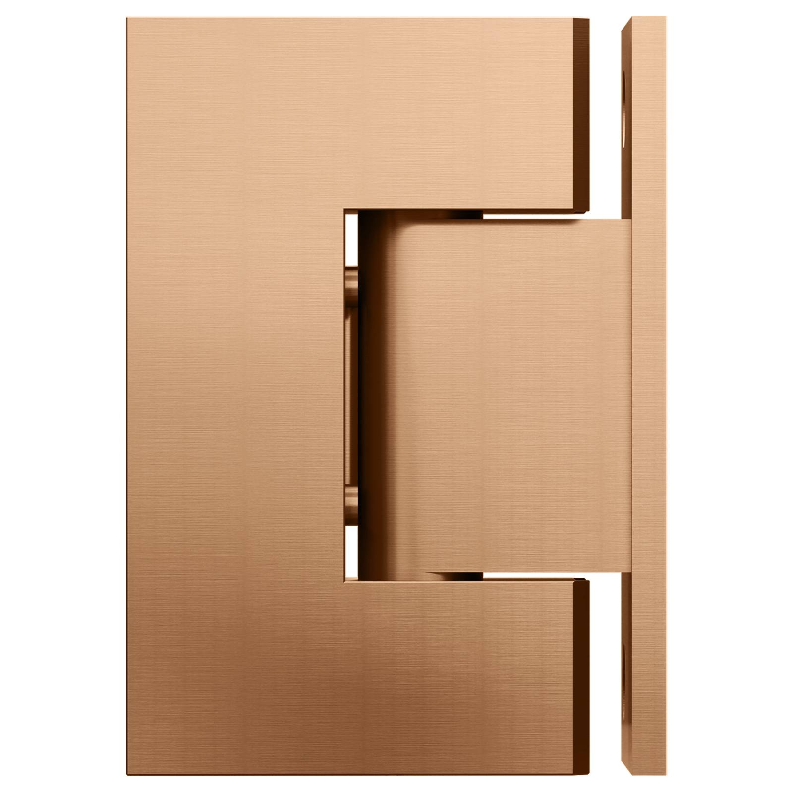 Glass to Wall Shower Door Hinge, Lustre Bronze