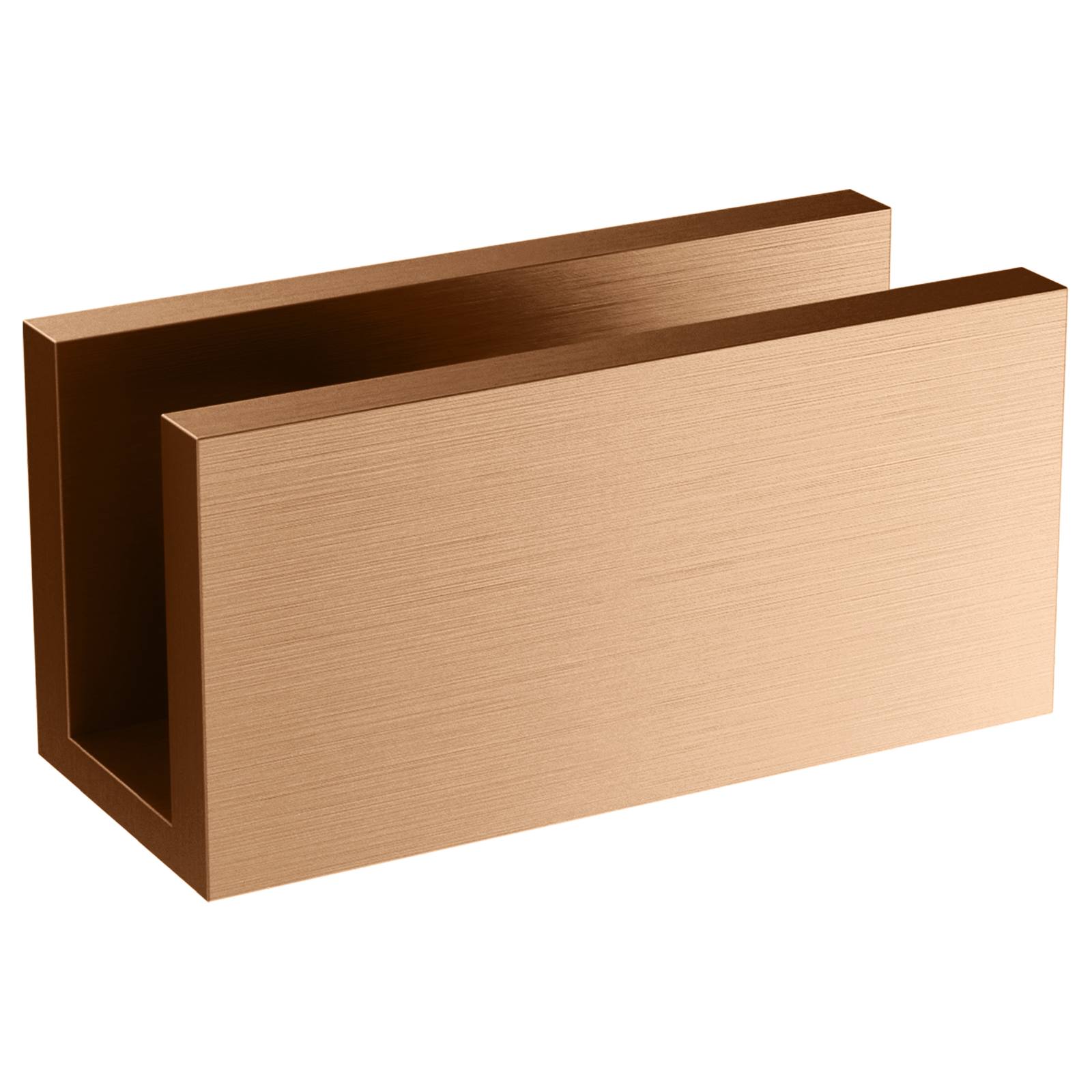 Glass Fixing U Bracket, Lustre Bronze