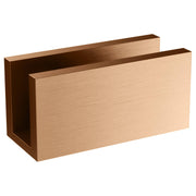 Glass Fixing U Bracket, Lustre Bronze