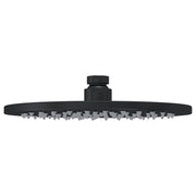 Round Shower Rose, 200mm, Matte Black