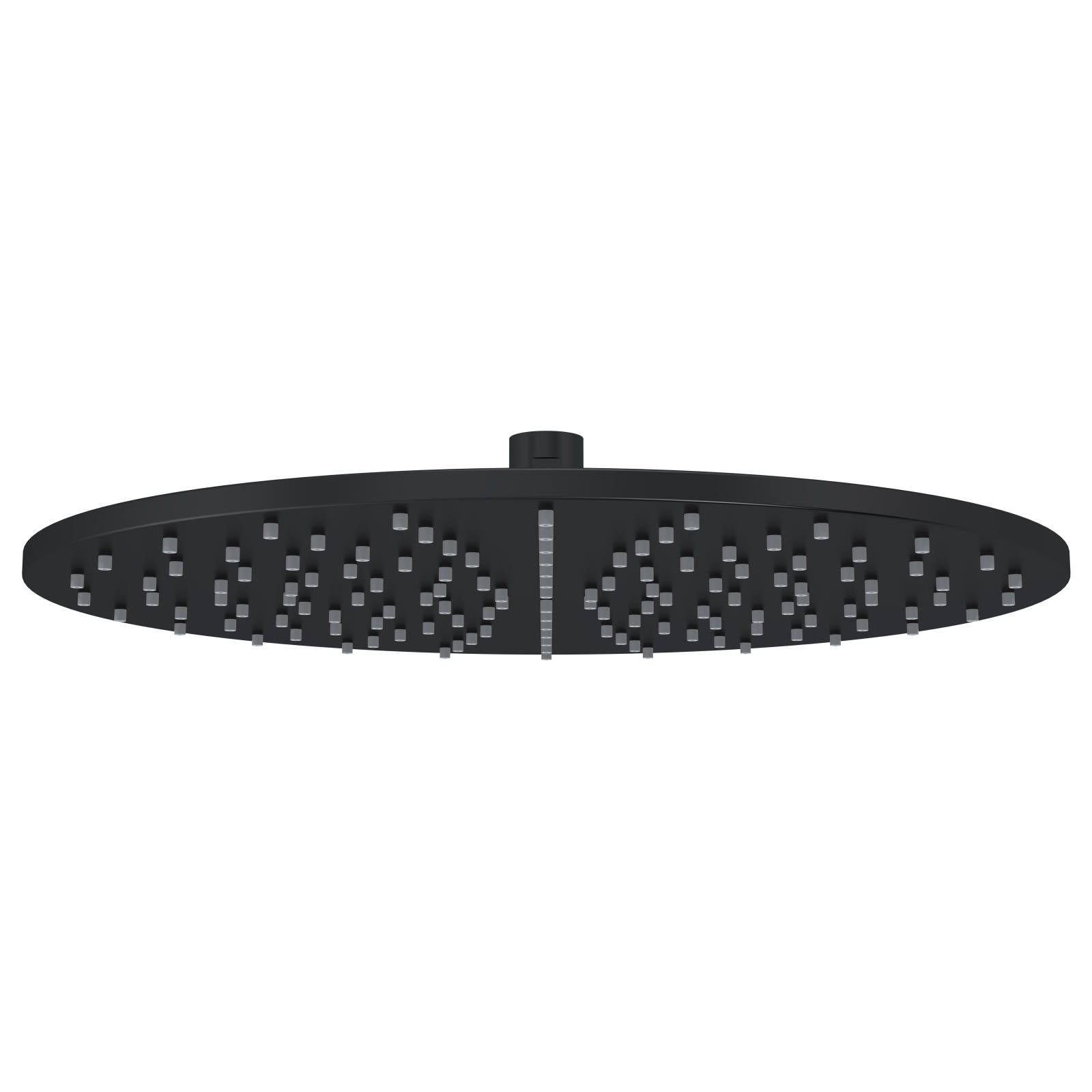 Round Shower Rose, 300mm, Matte Black
