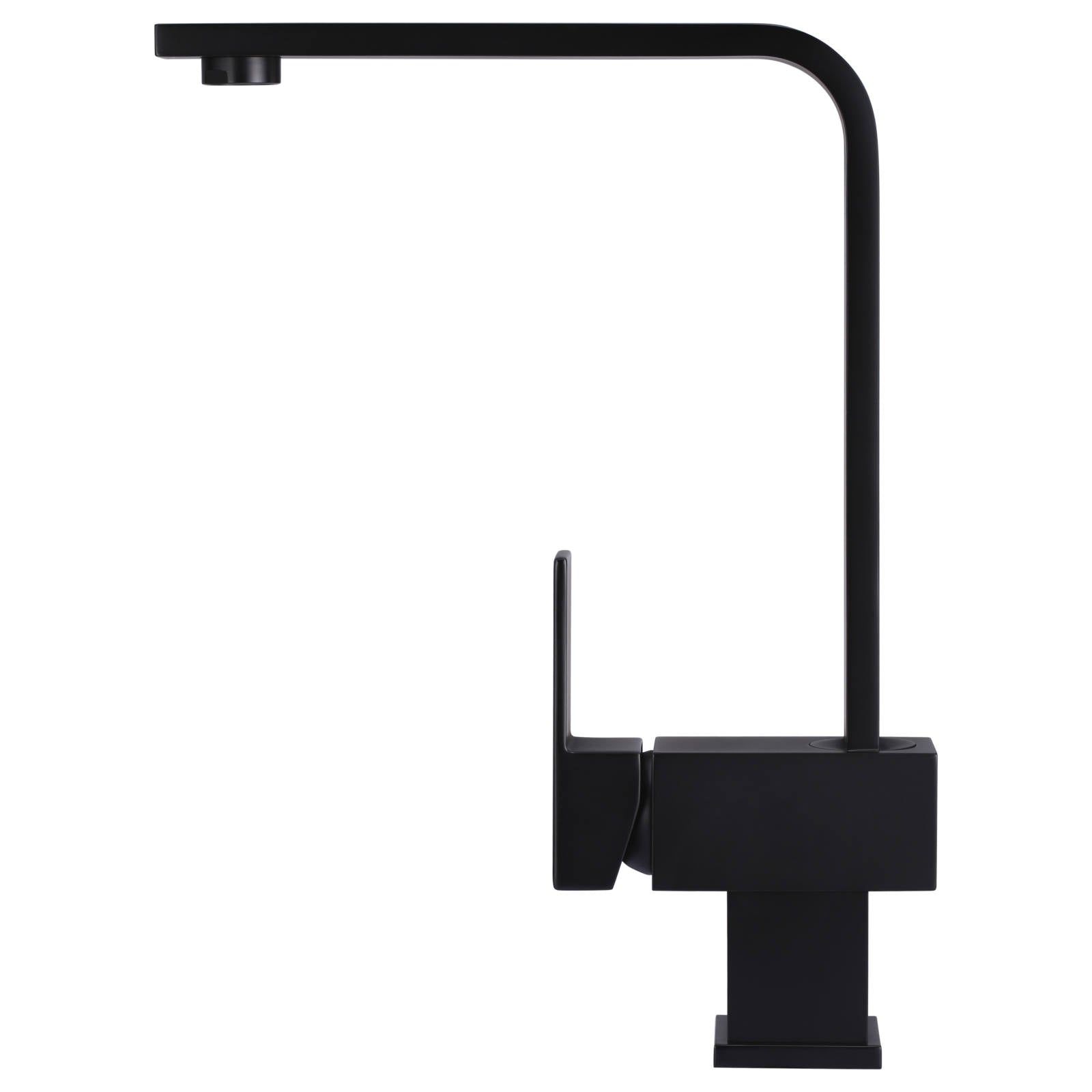 Square Kitchen Mixer, Matte Black
