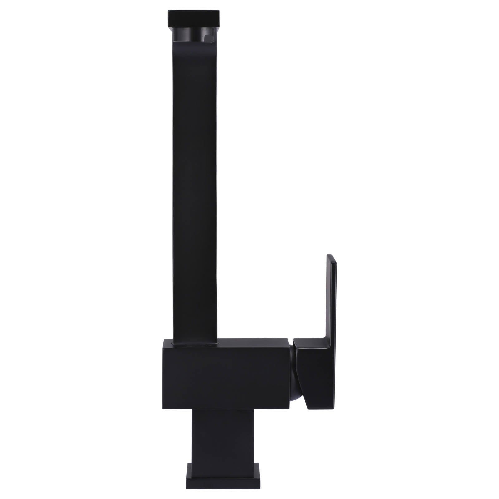Square Kitchen Mixer, Matte Black