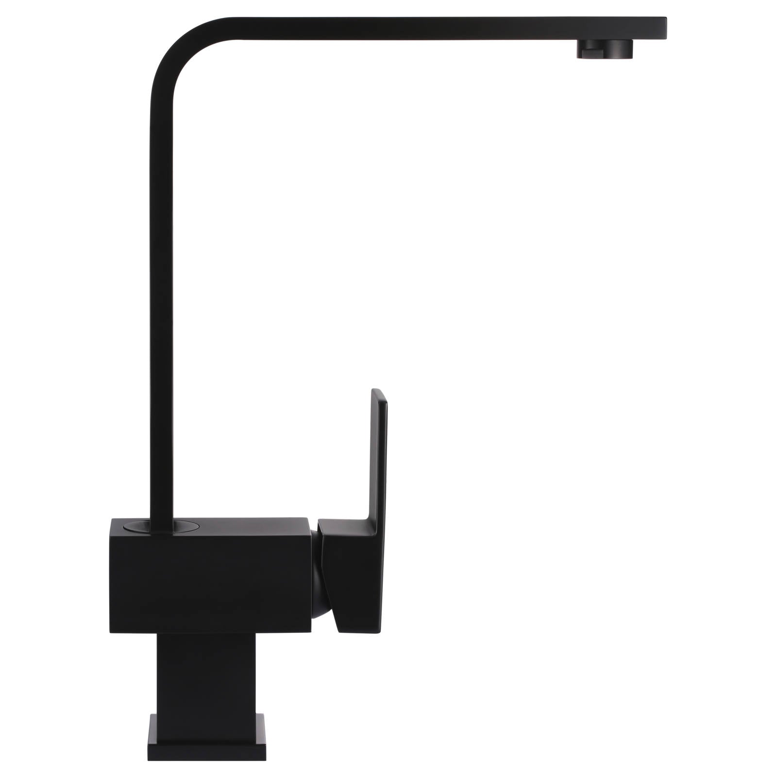 Square Kitchen Mixer, Matte Black