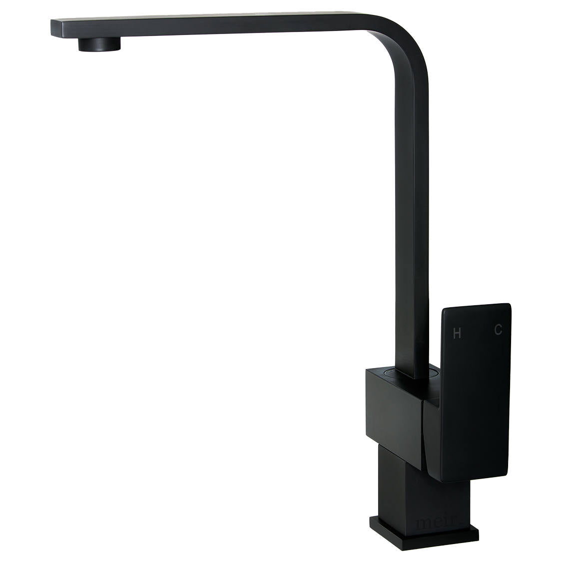 Square Kitchen Mixer, Matte Black