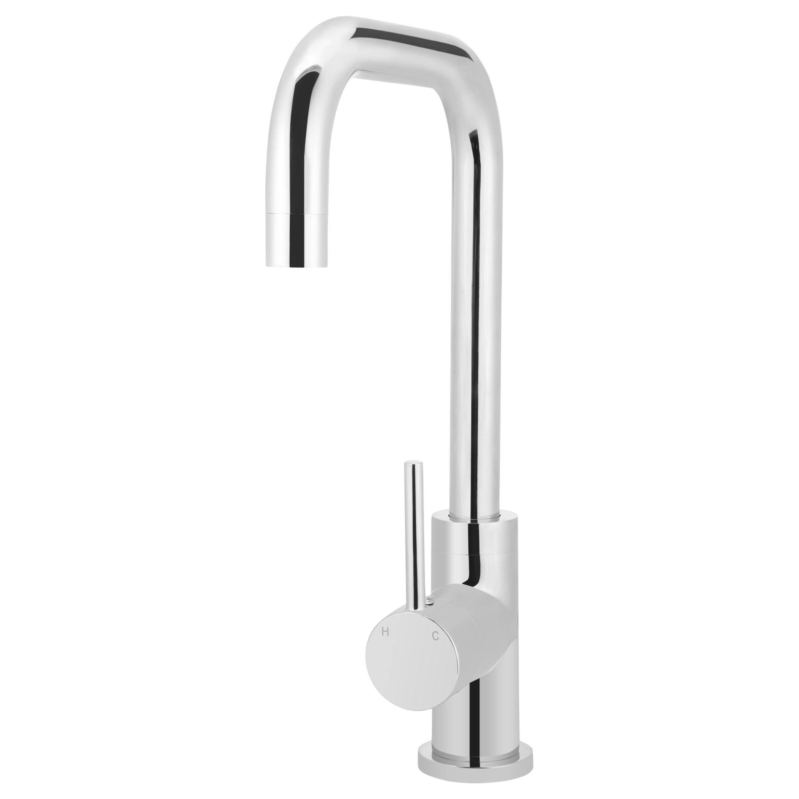 Meir Round Kitchen Mixer, Polished Chrome