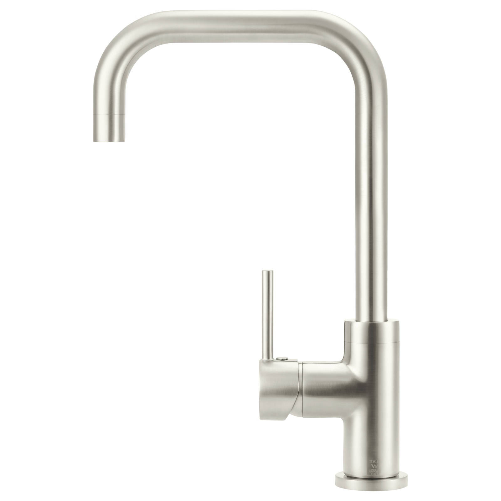 Meir Round Kitchen Mixer, PVD Brushed Nickel