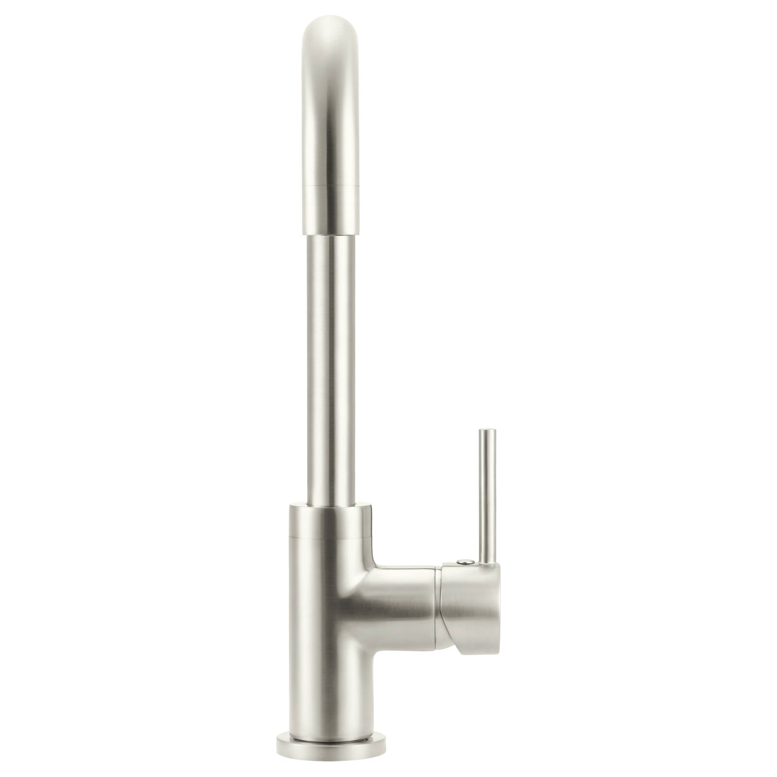 Meir Round Kitchen Mixer, PVD Brushed Nickel