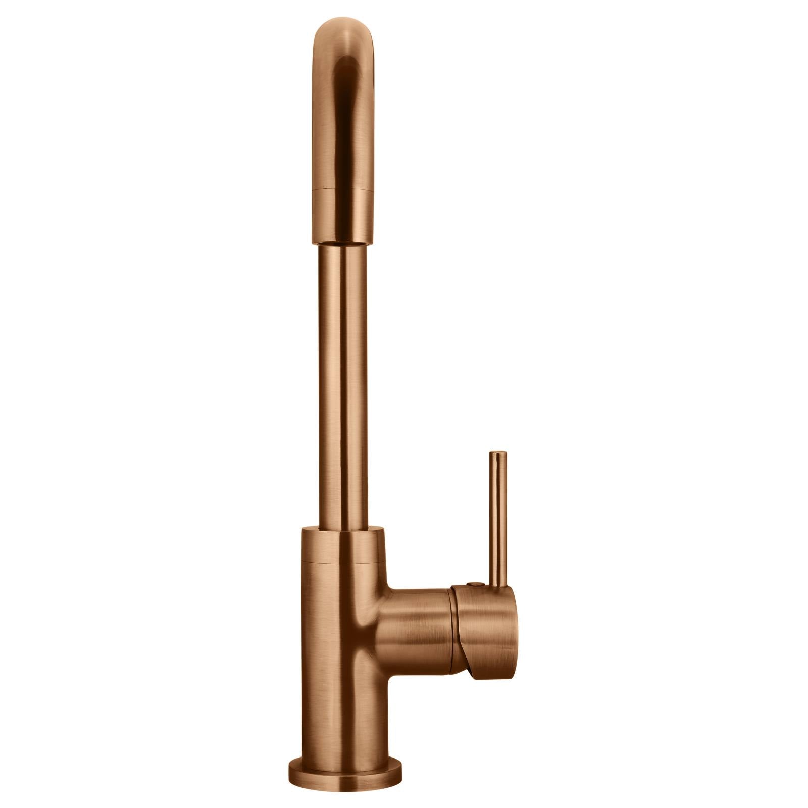 Meir Round Kitchen Mixer, Lustre Bronze