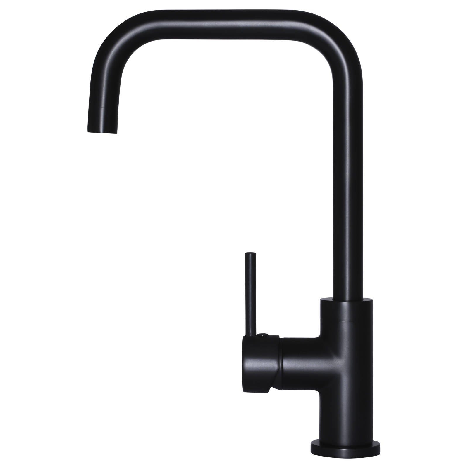 Meir Round Kitchen Mixer, Matte Black