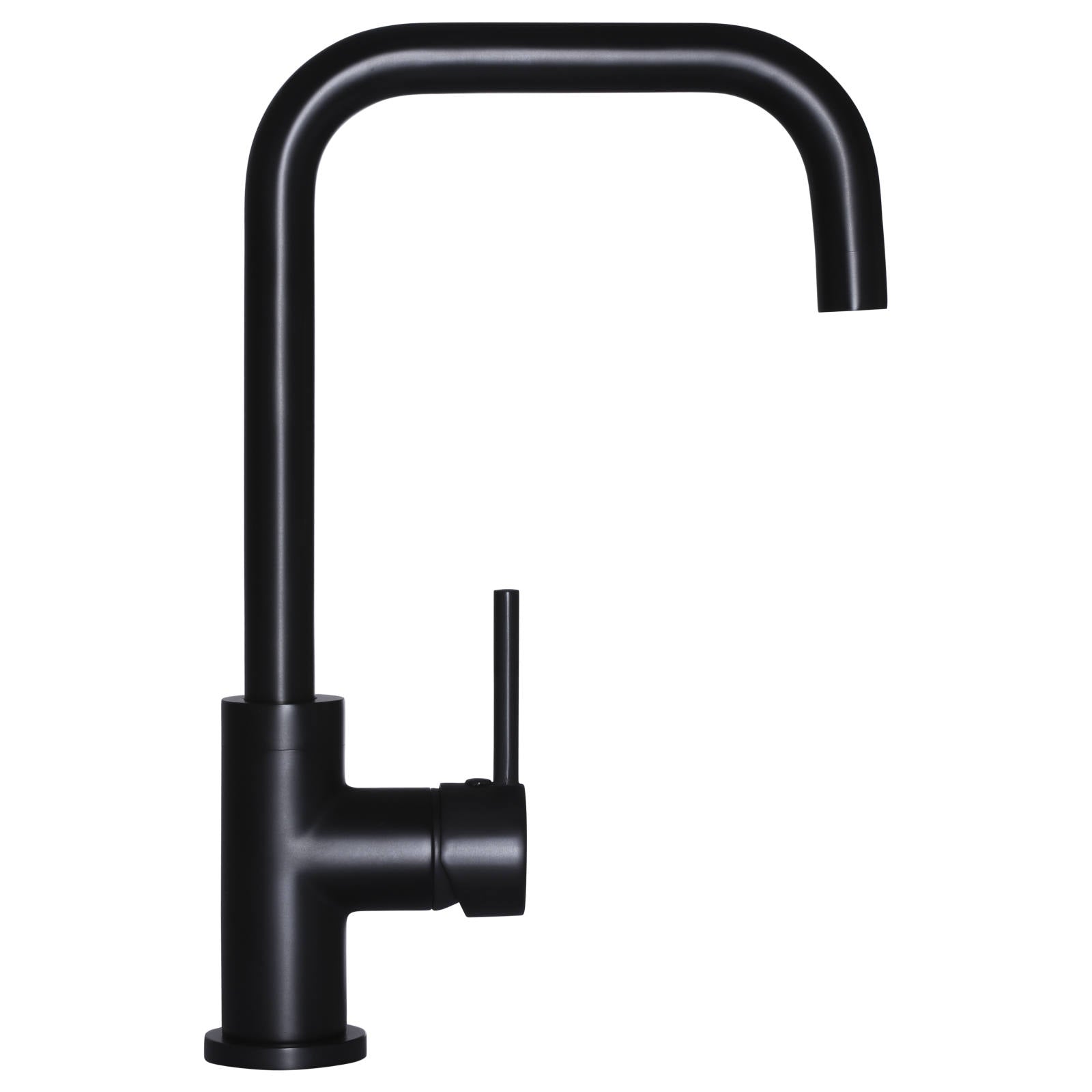 Meir Round Kitchen Mixer, Matte Black