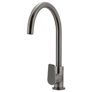 Round Gooseneck Kitchen Mixer w Paddle Handle, Shadow