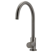 Round Gooseneck Kitchen Mixer w Pinless Handle, Shadow