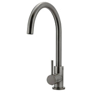 Meir Round Gooseneck Kitchen Mixer, Shadow