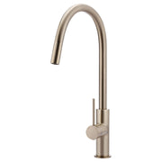Round Piccola Pull Out Kitchen Mixer, Champagne