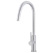 Round Piccola Pull Out Kitchen Mixer, Polished Chrome