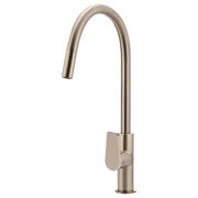 Round Paddle Piccola Pull Out Kitchen Mixer, Champagne
