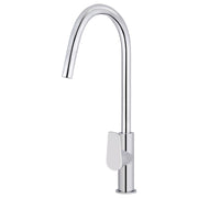 Round Paddle Piccola Pull Out Kitchen Mixer, Polished Chrome